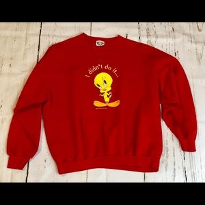 Vintage looney tunes crew neck women’s XL